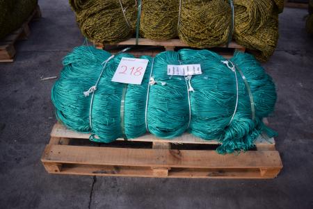 Green Polyethylene nets Mesh size. 150 x 150, 2.5 mm 45 kg