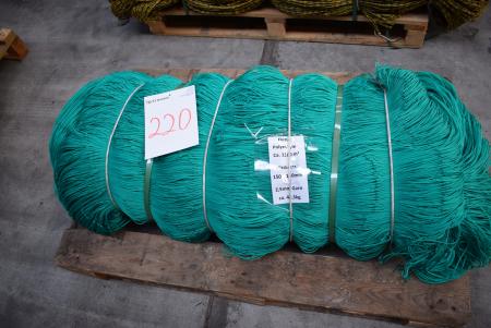 Grüne Polyethylen Netze Maschenweite. 150 x 150, 2,5 mm 45,5 kg