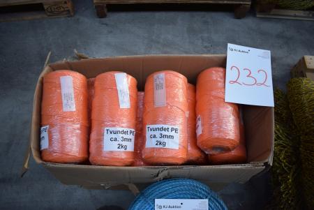 17 Abs. PE Zwirns Orange 2kg