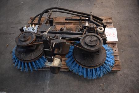 Sweeper for PTO + hydraulic pump