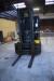 Forklift marked. Unit 5 T, model 6450 91 HK, lifting height 4 m. Time Number 8,513th Approved November 2017