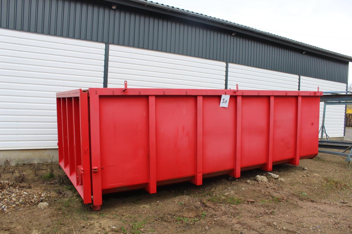 Open Container With 150 Cm Sides Length 5 Cm Width 252 With Two Way Tailgate For Wire And Hook Lift Center To Center Range 97 Cm 60 Kj Auktion Machine Auctions