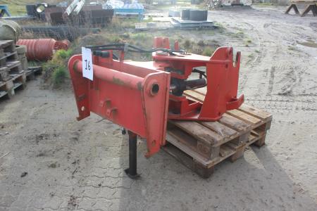 Swivel head for basket and forks for manitou