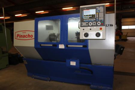 Cnc lathe Pinacho Taurus 260 year 2008. Piercing 74 mm 95 hours. With tools.