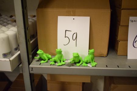 24 Green Speedtsberg frogs retail for 39, - each. PCS.