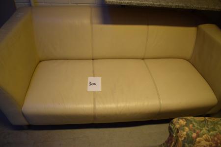 Leather sofa Beige