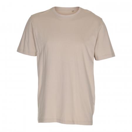 Firmatøj uden tryk ubrugt: 40 STK. T-shirt , rundhalset , NATUR , 100% bomuld,  L