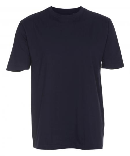 Nicht gepresste Bekleidungsfirma unbenutzt: 50 Stück T-Shirt, Rundhalsausschnitt, NAVY, 100% Baumwolle, S