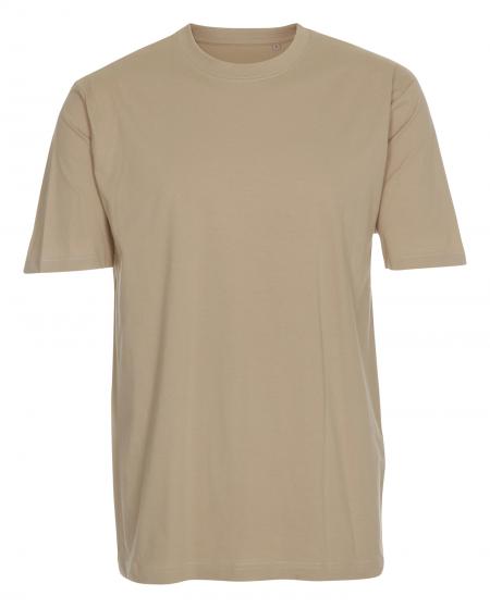 Firmatøj unused without pressure: 35 pcs. T-shirt, Round neck, sand, 100% cotton, 5 S - 5 M - L 5 - 5 XL - Size 5 - 5 3XL - 5 4XL