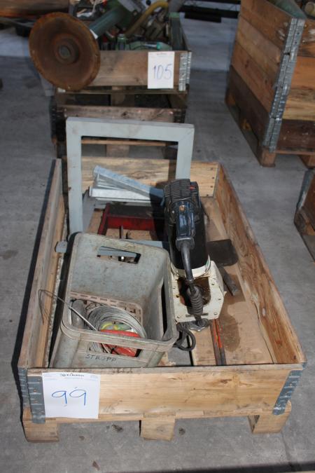 Pipe Cutter, shackles, wire, etc.