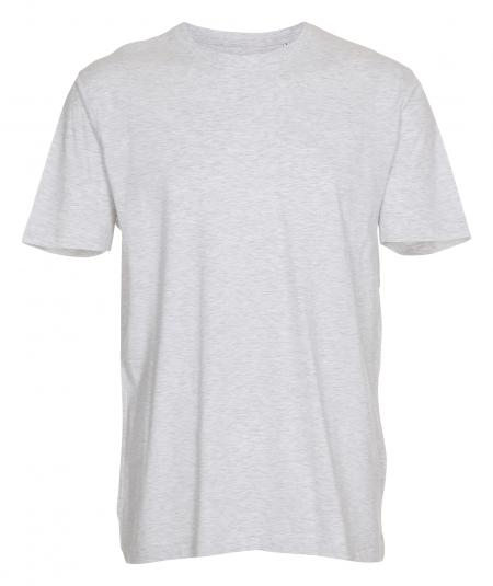  Nicht gepresste Bekleidungsfirma unbenutzt: 50 Stück T-Shirt, Rundhalsausschnitt, ASH, 100% Baumwolle, S