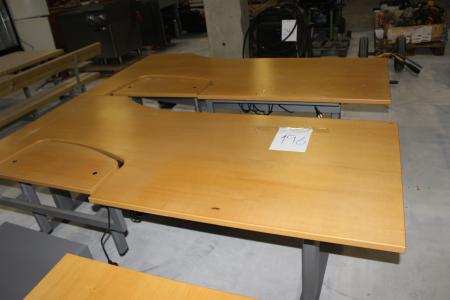 2 pcs electric sit / stand tables.