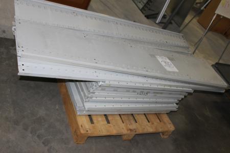 Various steel shelving pallet.