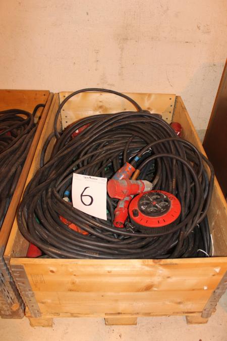 Large Lot 380 volt cables.