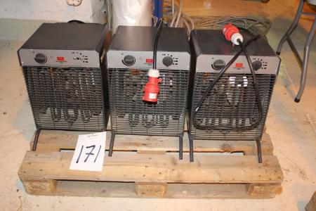3 pieces of electric heaters.