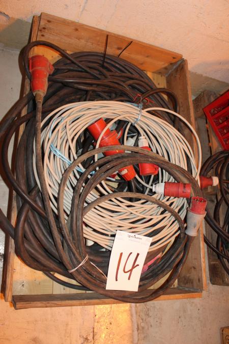 Lot 380 volt cables. And miscellaneous.