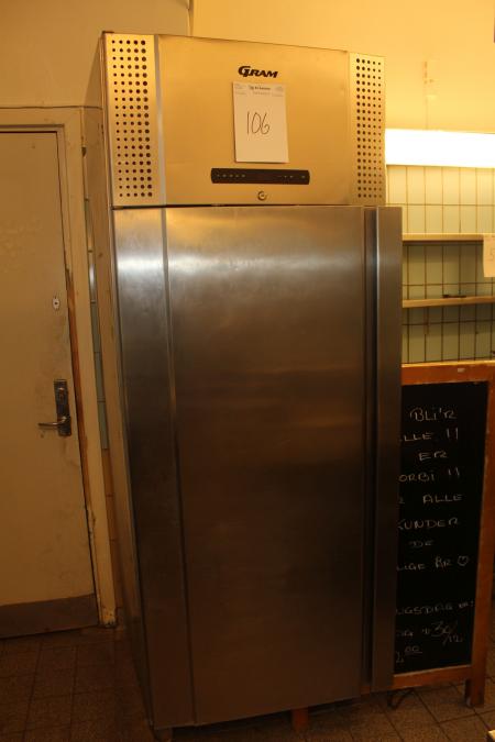 Gram køleskab 222x75x60 cm bredde på indstik 39.5 cm