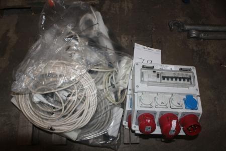 2 pcs power boards with fuse boxes + various cables.