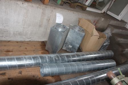 2 silencers ø 200 mm + parts for extraction.