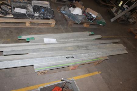 Alu straight rails different length and width