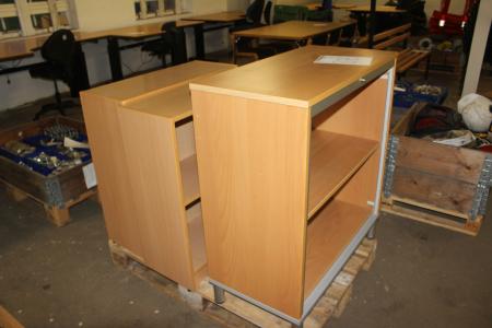3 pieces of file cabinet.