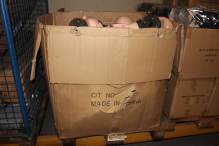 Boxes with Mannequin heads.