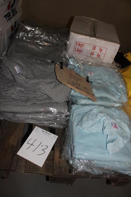 T-Shirt Grau 288 Stück Blau 100 Stück