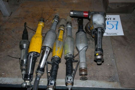 (7) air tools: (5) die grinders, (1) chisel, (1) cup grinder