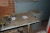 Work bench with drawer + rack above work bench + steel tool cabinet