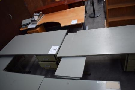 2 desks with sideboards
