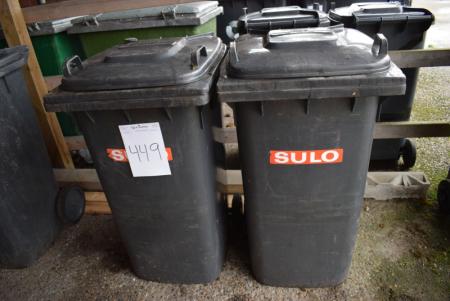 2 waste containers 240 L