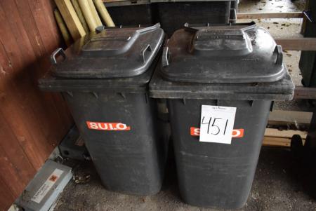 2 waste containers 240 L