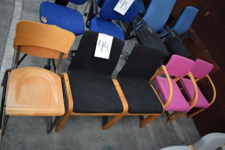 6 pieces. various chairs