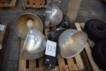 4 pcs. industrial Lamps