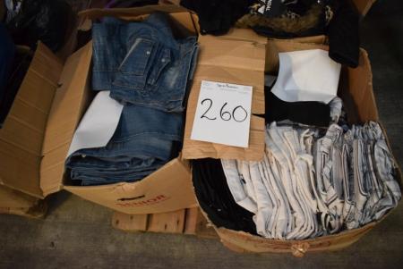  23 pairs men's shirt size 30-36, 60 men's shirt size M-XXXL