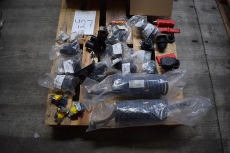 Various air hoses and connectors for truck