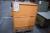 2 filing cabinets with sliding doors