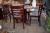 Cafébord + 4 stole