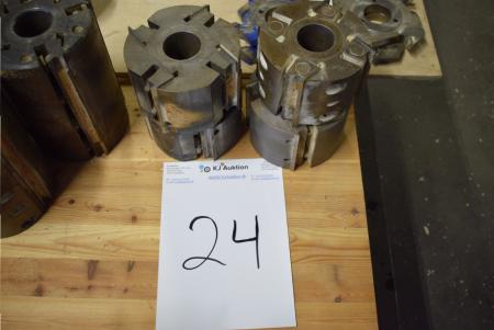 4 Stk. Zylinderfräser B: 80 x Ø120 mm