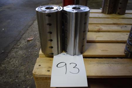 2 Stück. Zylinderfräser B: 230 x Ø120 mm ungenutzte