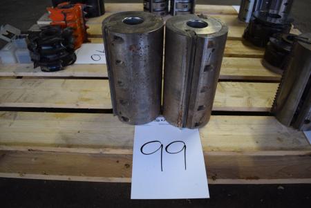2 Stück. Zylinderfräser B: 230 x Ø120 mm