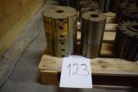 2 Stück. Zylinderfräser B: 230-240 x 120/175 mm ø