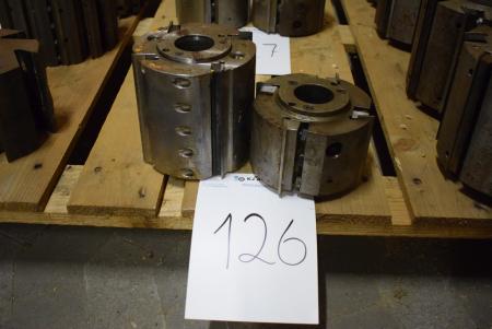 2 pcs. Cylindrical cutter, Hydro B: 100-150 x ø155