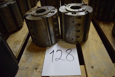 2 pcs. Cylindrical cutter, Hydro B: ø155 mm x 150