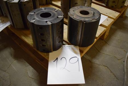 2 pcs. Cylindrical cutter B: 150 x 160mm