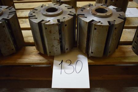 2 pcs. Cylindrical cutter B: ø200 mm x 160