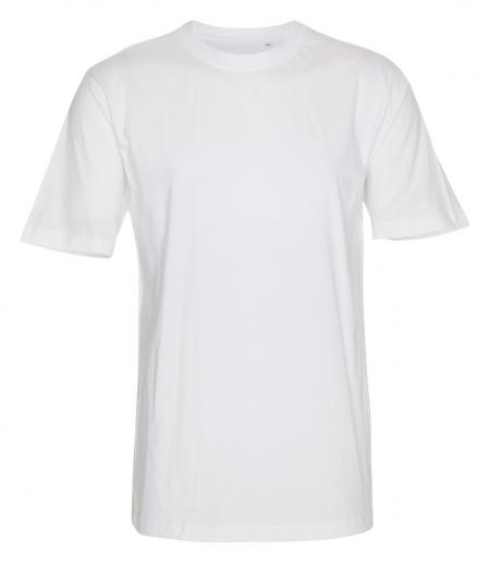 Firmatøj ungebraucht ohne Druck: 30 Stück. T-Shirt, Rundhals weiß aus 100% Baumwolle, 4XL