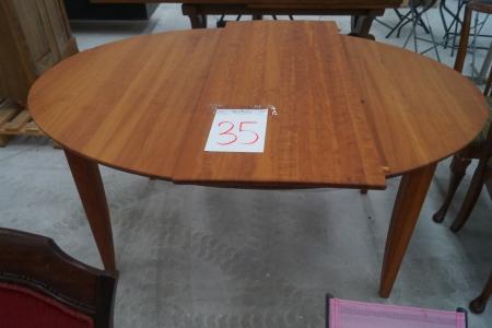 Table with supplementary board - u supplementary plate L 155cm B 112 cm - supplementary plate B 112cm D 48cm