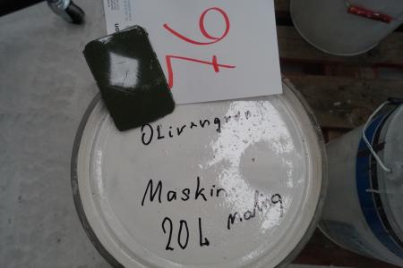 Maskinmaling 20 L Olivengrøn 