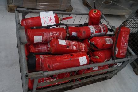 Low calorific extinguishers, a 5 kg powder ABC